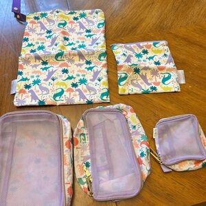 Itzy Ritzy Dinosaur Print Baby Bag Set - Multicolor